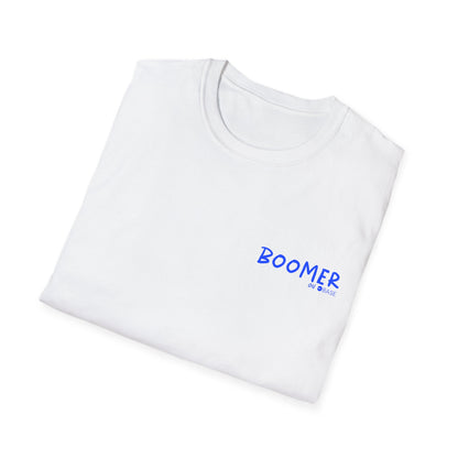 Classic Boomer on Base "Comfort T" (Single-sided) (White/Base Blue)