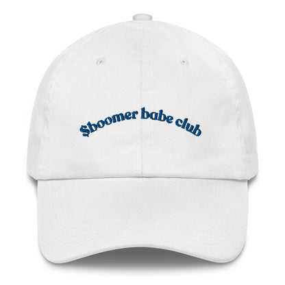 $Boomer Babe Club Cap (White + Blue)