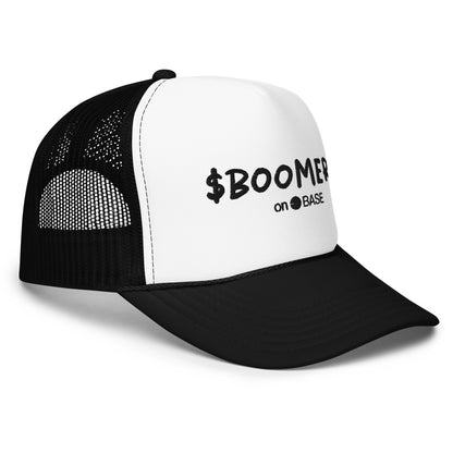 $BOOMER Trucker Foam Hat (Black + White)